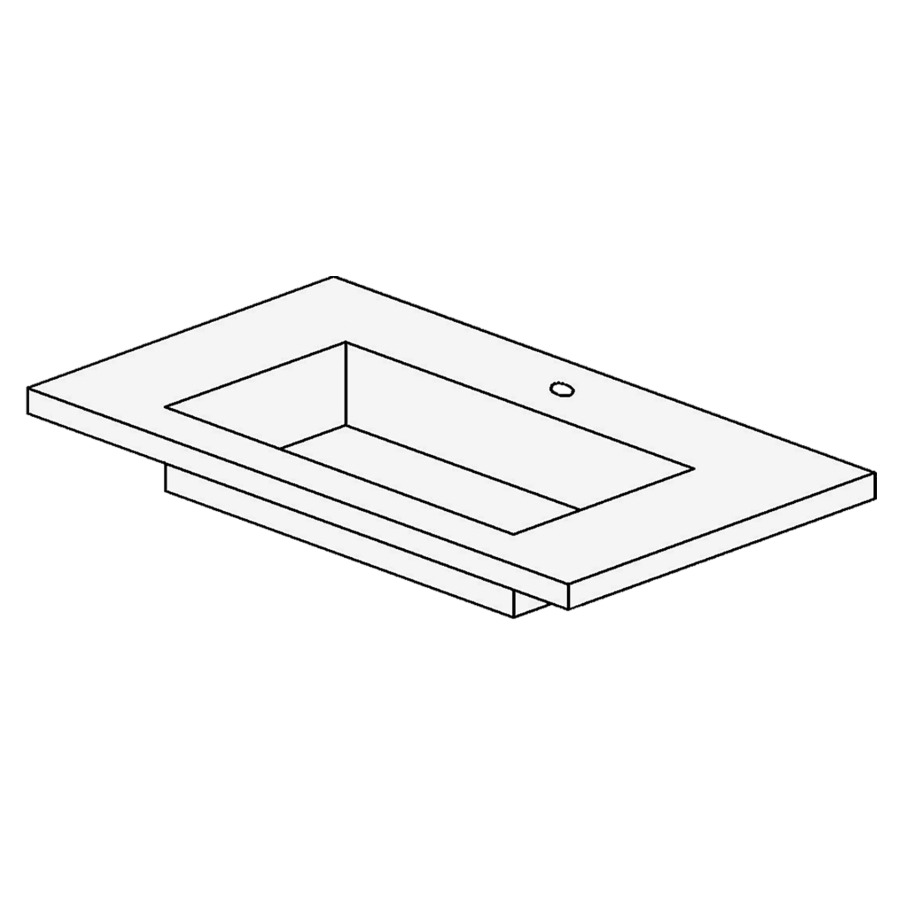 Lavabo TULLI ZUCCARI
90,5 x 4,0 x 51,5 cm
sans trop-plein