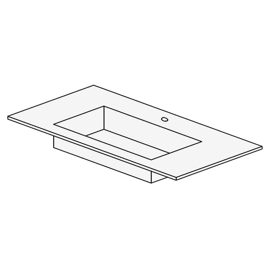 Lavabo TULLI ZUCCARI
100,5 x 1,2 x 51,5 cm
sans trop-plein