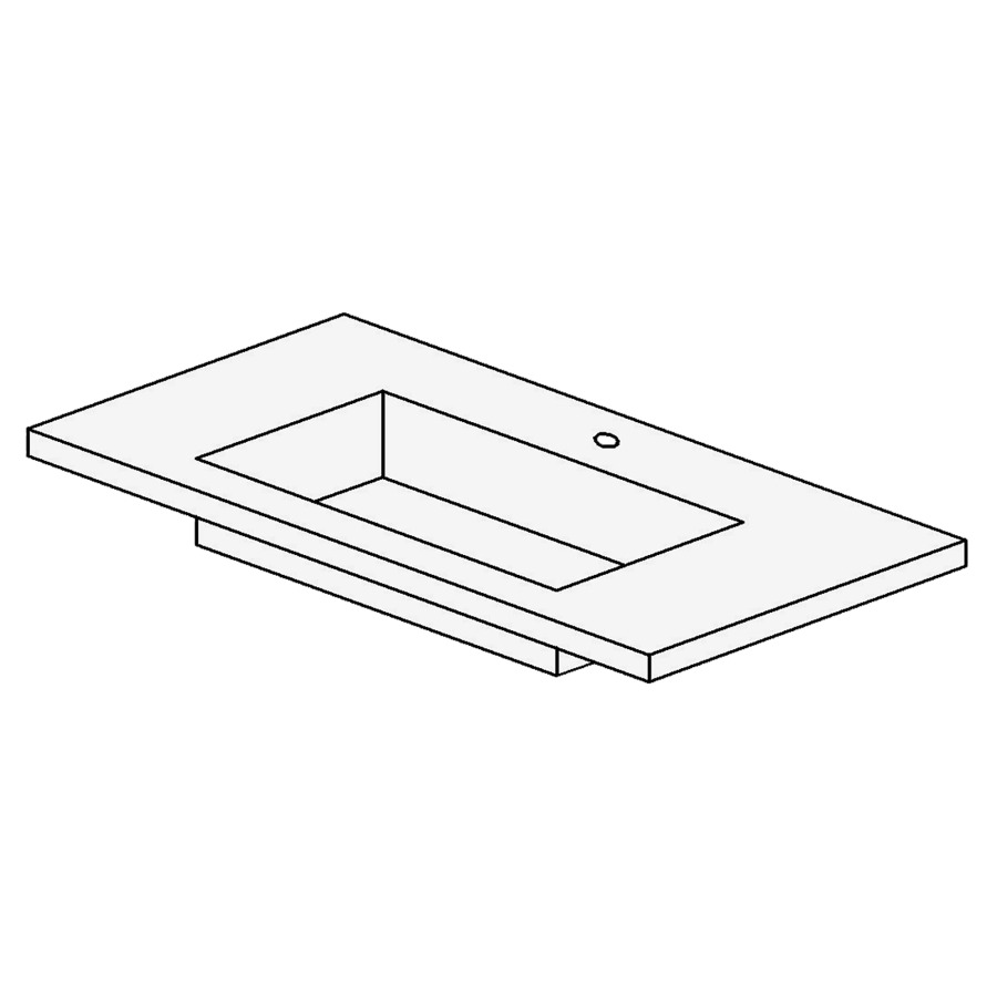 Lavabo TULLI ZUCCARI
100,5 x 4,0 x 51,5 cm
sans trop-plein