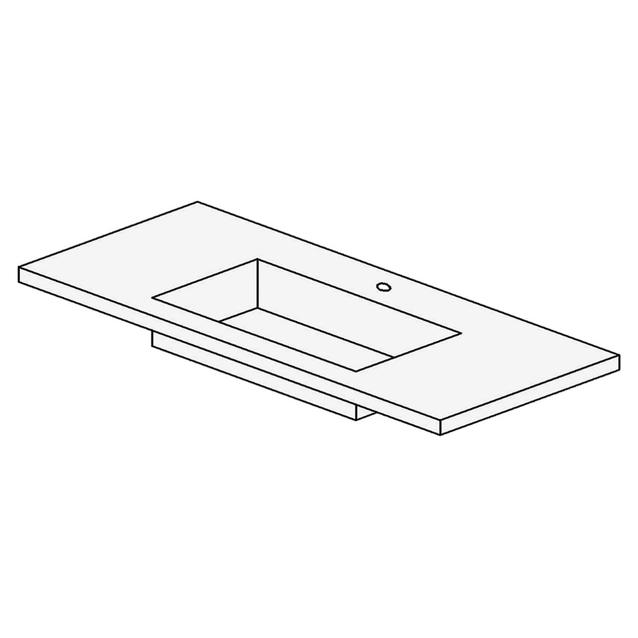 Lavabo TULLI ZUCCARI
120,5 x 4,0 x 51,5 cm
sans trop-plein