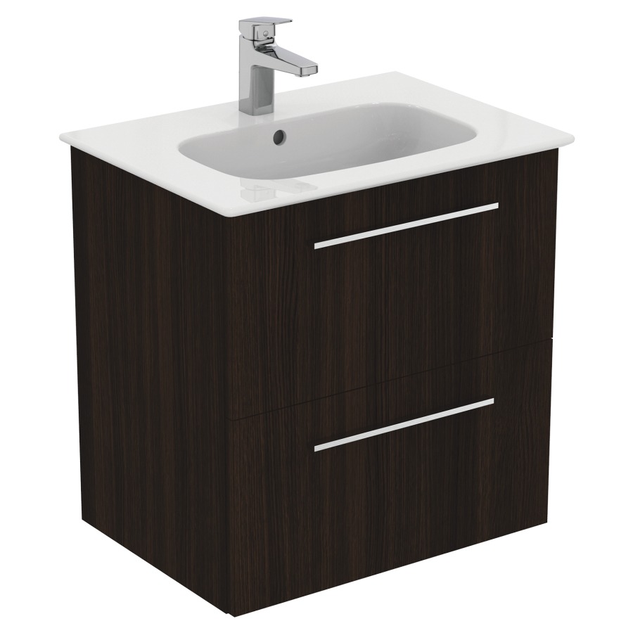 Combination de lavabo IDEAL
STANDARD I.LIFE A
64,0 x 64,5 x 46,0 cm
élément à 2 tiroirs, avec
lavabo et fixation