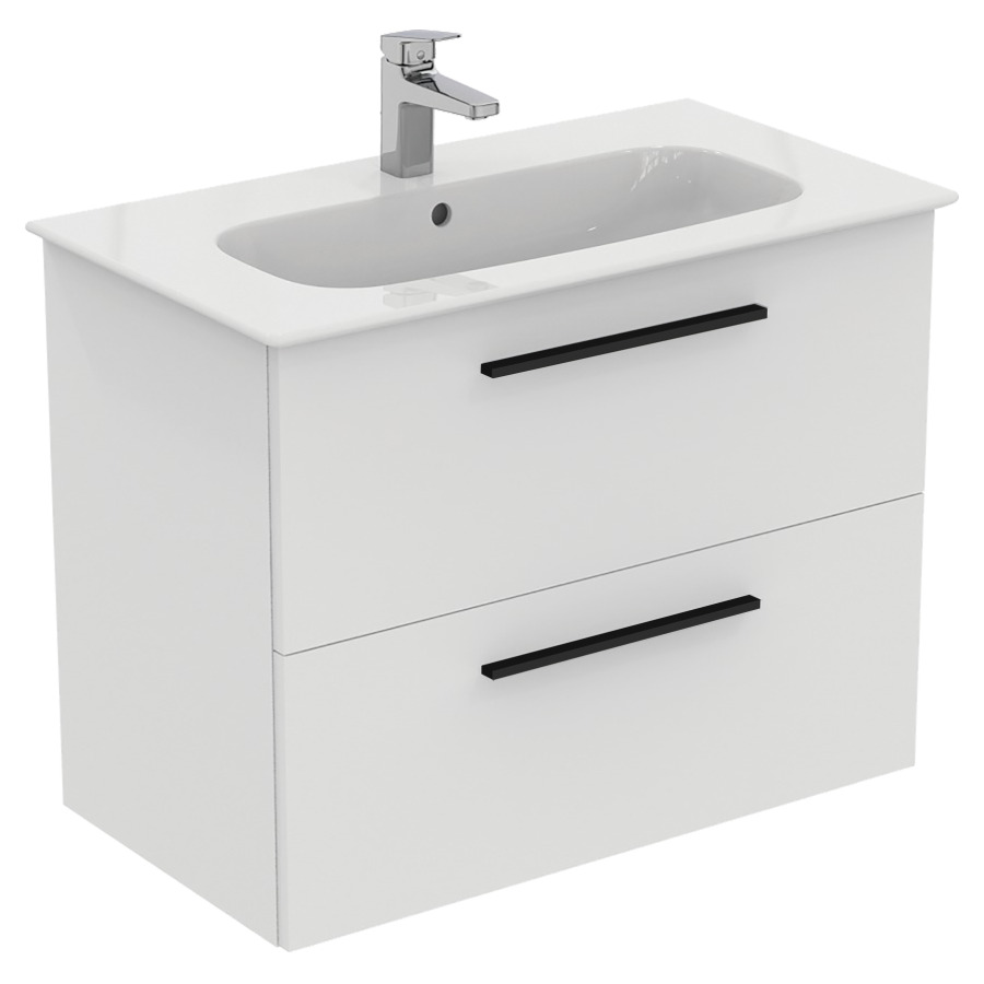 Combination de lavabo IDEAL
STANDARD I.LIFE A
84,0 x 64,5 x 46,0 cm
élément à 2 tiroirs, avec
lavabo et fixation