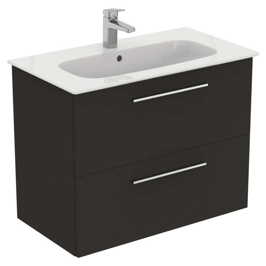 Combination de lavabo IDEAL
STANDARD I.LIFE A
84,0 x 64,5 x 46,0 cm
élément à 2 tiroirs, avec
lavabo et fixation