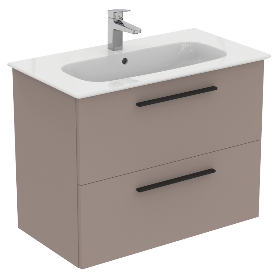 Combination de lavabo IDEAL
STANDARD I.LIFE A
84,0 x 64,5 x 46,0 cm
élément à 2 tiroirs, avec
lavabo et fixation