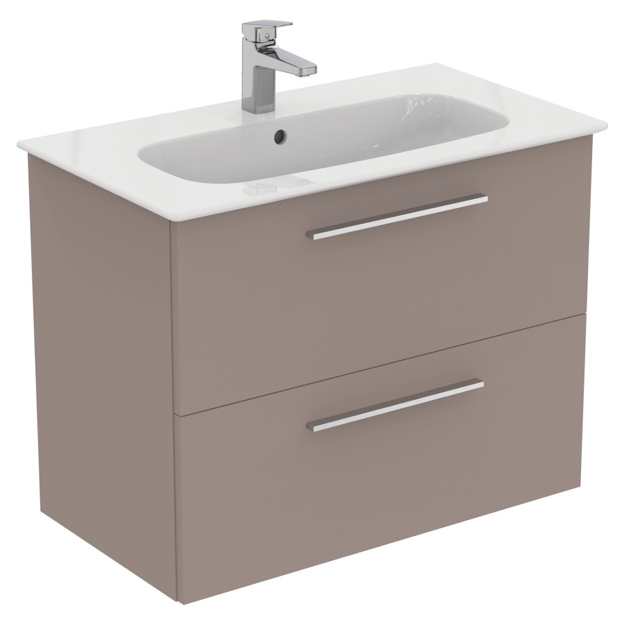 Combination de lavabo IDEAL
STANDARD I.LIFE A
84,0 x 64,5 x 46,0 cm
élément à 2 tiroirs, avec
lavabo et fixation