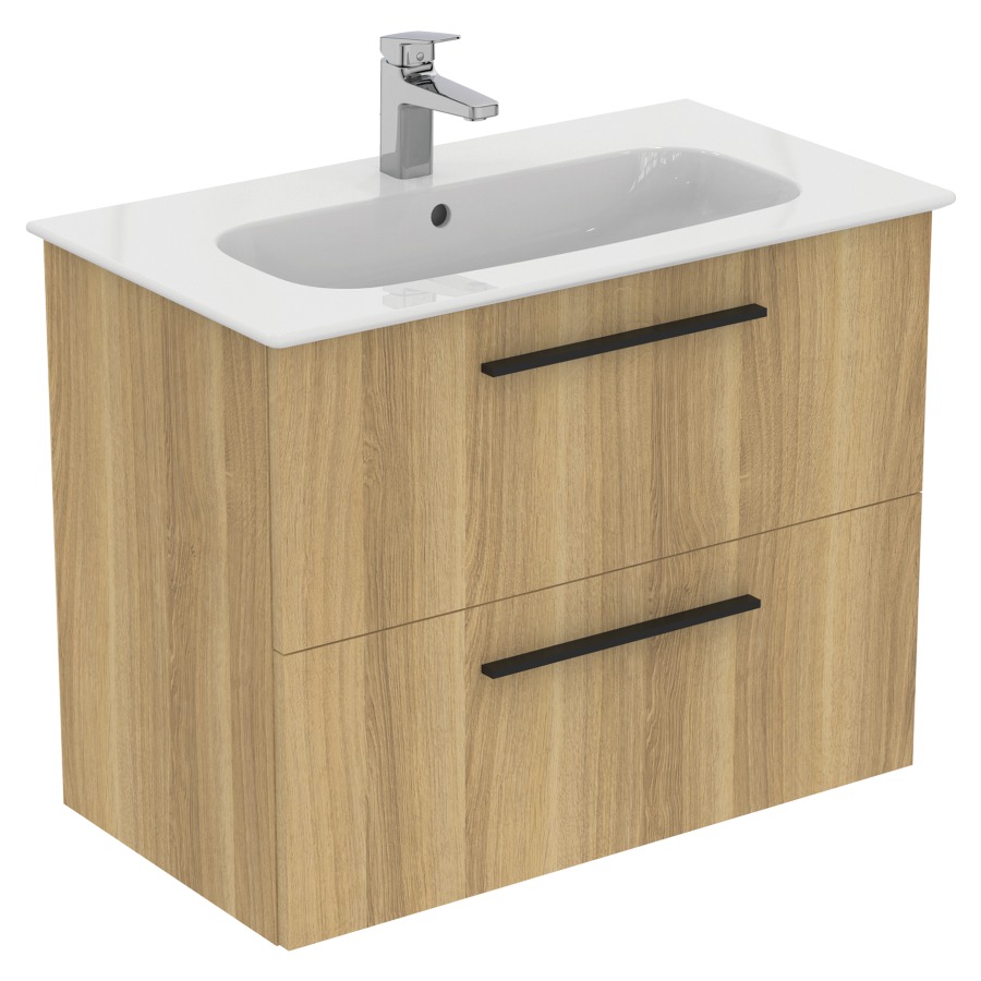 Combination de lavabo IDEAL
STANDARD I.LIFE A
84,0 x 64,5 x 46,0 cm
élément à 2 tiroirs, avec
lavabo et fixation