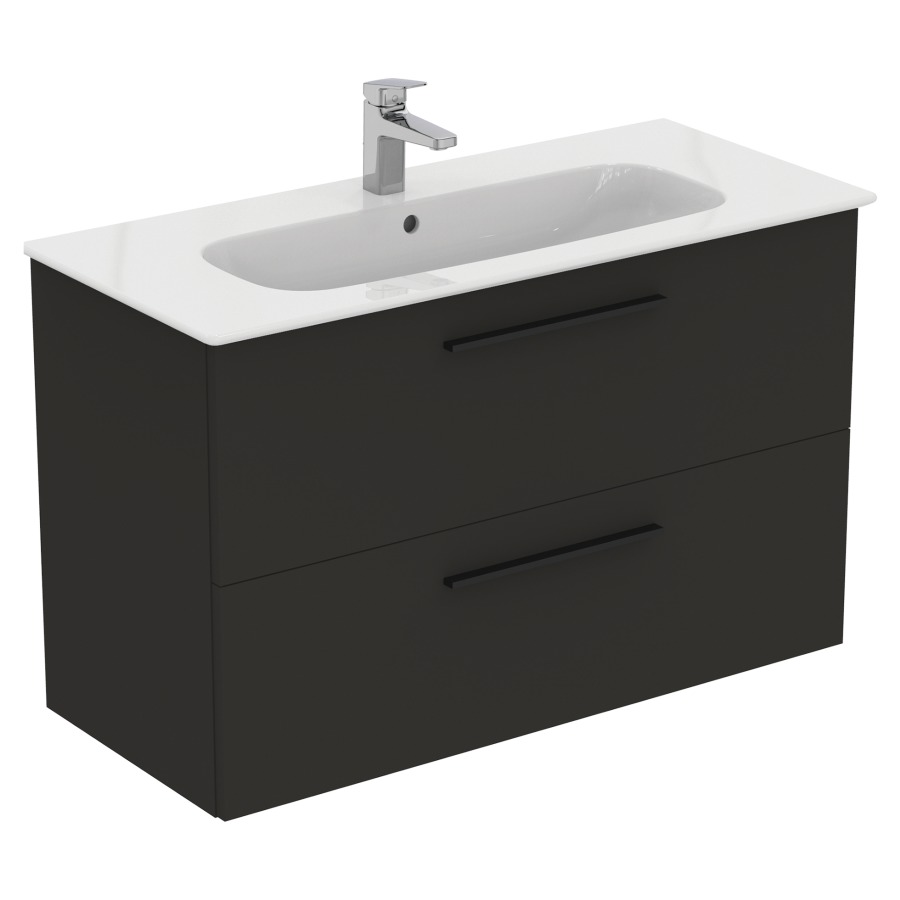 Combination de lavabo IDEAL
STANDARD I.LIFE A
104,0 x 64,5 x 46,0 cm
élément à 2 tiroirs, avec
lavabo et fixation
