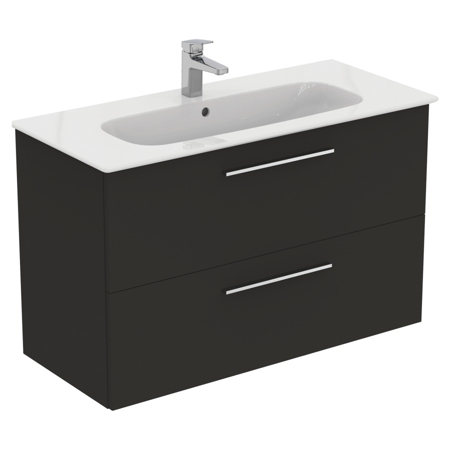 Combination de lavabo IDEAL
STANDARD I.LIFE A
104,0 x 64,5 x 46,0 cm
élément à 2 tiroirs, avec
lavabo et fixation