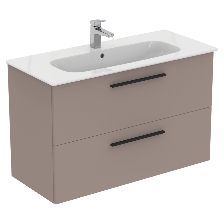 Combination de lavabo IDEAL
STANDARD I.LIFE A
104,0 x 64,5 x 46,0 cm
élément à 2 tiroirs, avec
lavabo et fixation