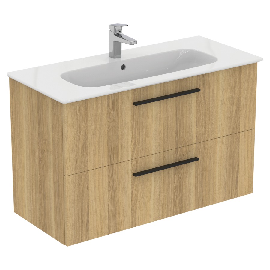 Combination de lavabo IDEAL
STANDARD I.LIFE A
104,0 x 64,5 x 46,0 cm
élément à 2 tiroirs, avec
lavabo et fixation