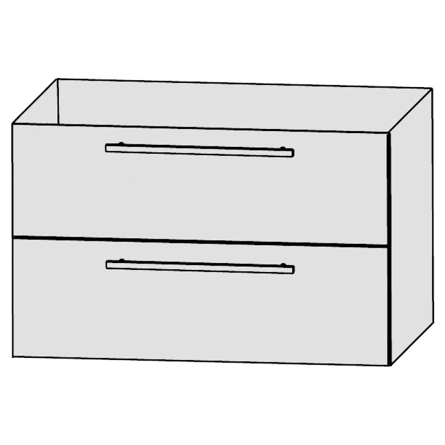 Elém. inférieur LAGUNA LIFE
PLUS pour salle de bain
120 x 56 x 49 cm
pour lavabo double Life Plus
120,4 cm, élément à 2 tiroirs