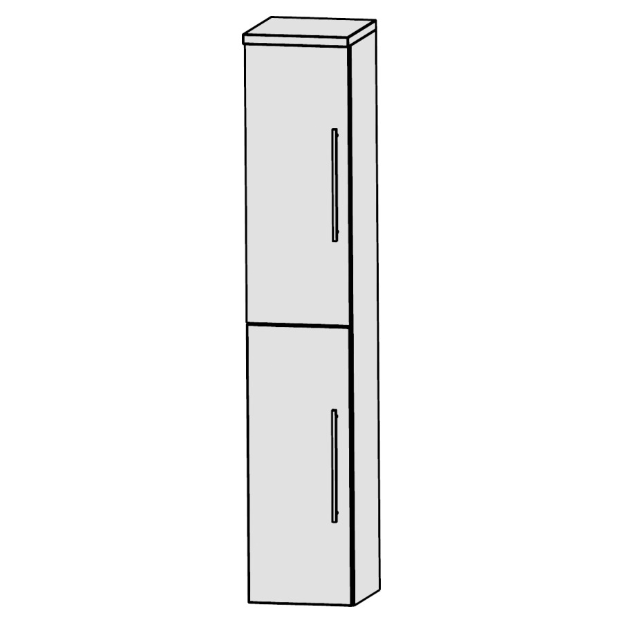 Armoire haute LAGUNA
30 x 160 x 17-32 cm
2 armoires de tablette à
chacune 1 porte charnières à
gauche
SPECIFIER LE DIMENSION DU
PROFONDEUR