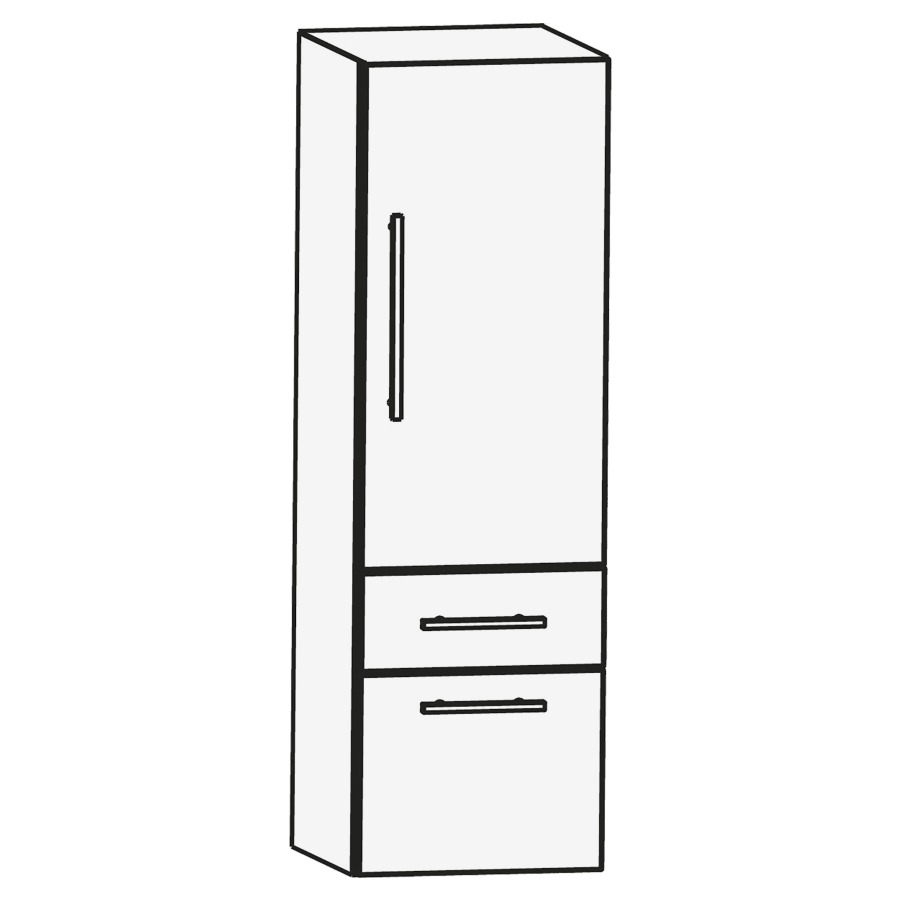 Armoire moyen LAGUNA
40 x 128 x 30 cm
armoire de tablette, 1 porte
charnières à droite, 2 tiroirs