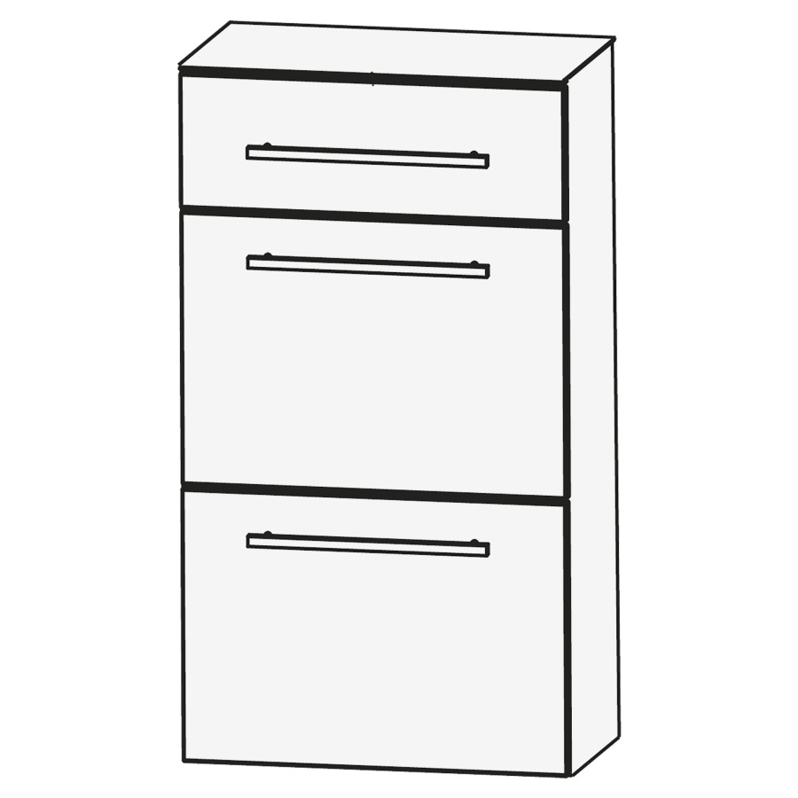 Armoire mi-haute LAGUNA
40 x 80 x 30 cm
3 tiroirs