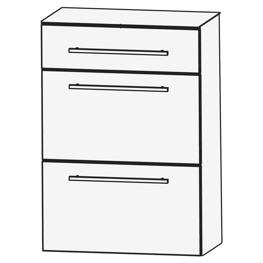 Armoire mi-haute LAGUNA
60 x 80 x 30 cm
3 tiroirs