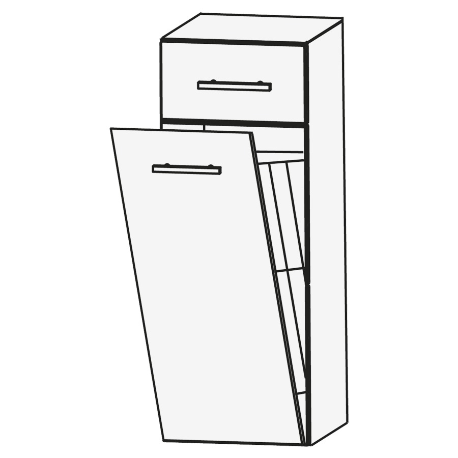 Armoire mi-haute LAGUNA
30 x 80 x 30 cm
1 tiroir, 1 bascule à linge
