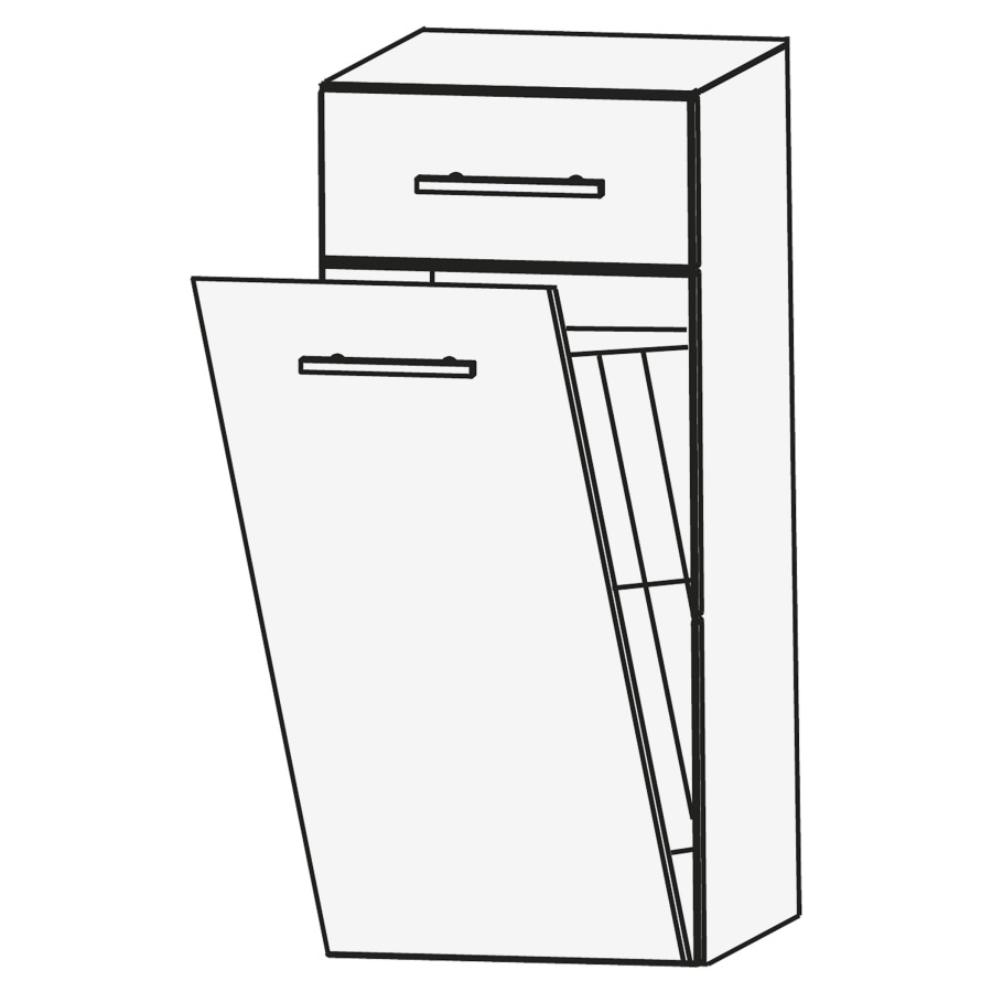 Armoire mi-haute LAGUNA
40 x 80 x 30 cm
1 tiroir, 1 bascule à linge