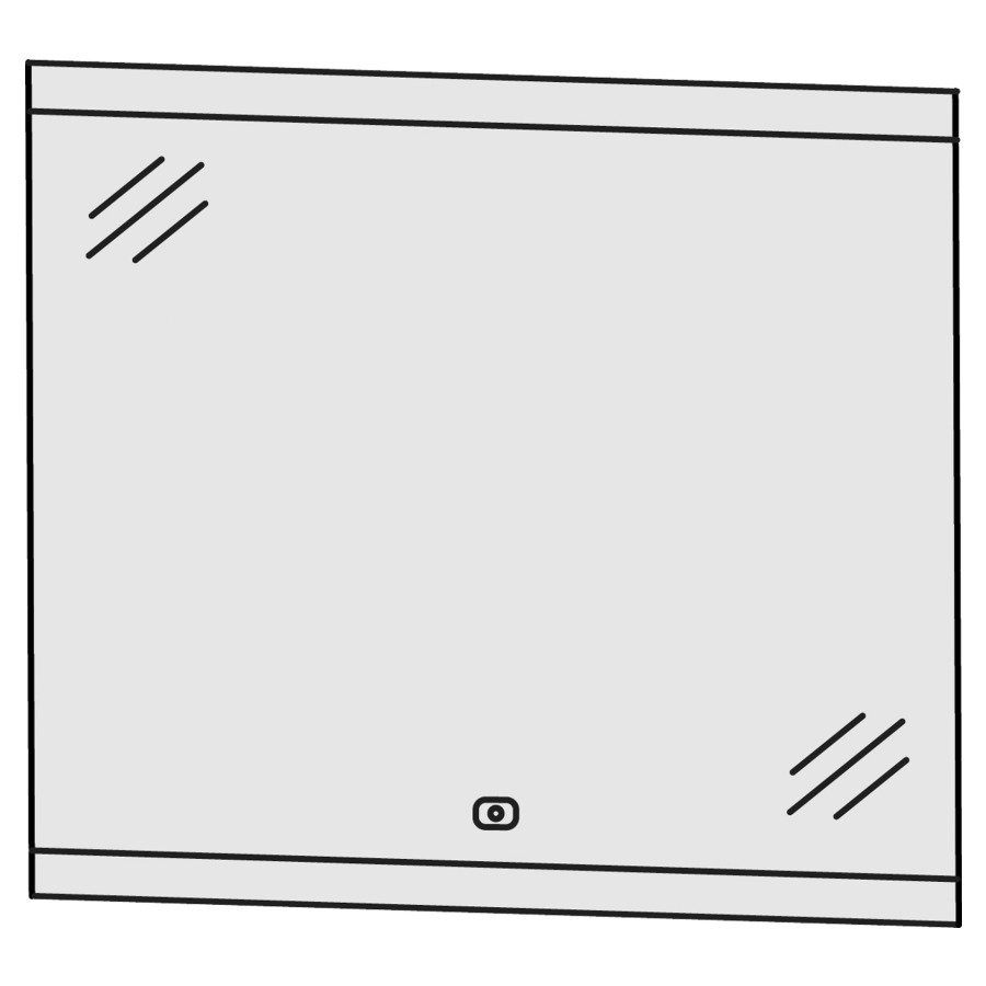 Miroir lumineux LAGUNA
70,0 x 64,0 x 2,8 cm, 20,2 W
éclairage LED en haut et en
bas, 1 palpeur pour éclairage-
Emotion, 1 convertisseur LED