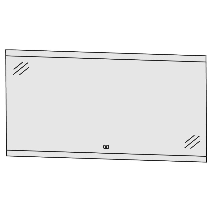 Miroir lumineux LAGUNA
120,0 x 64,0 x 2,8 cm, 35,7 W
éclairage LED en haut et en
bas, 1 palpeur pour éclairage-
Emotion, 1 convertisseur LED
