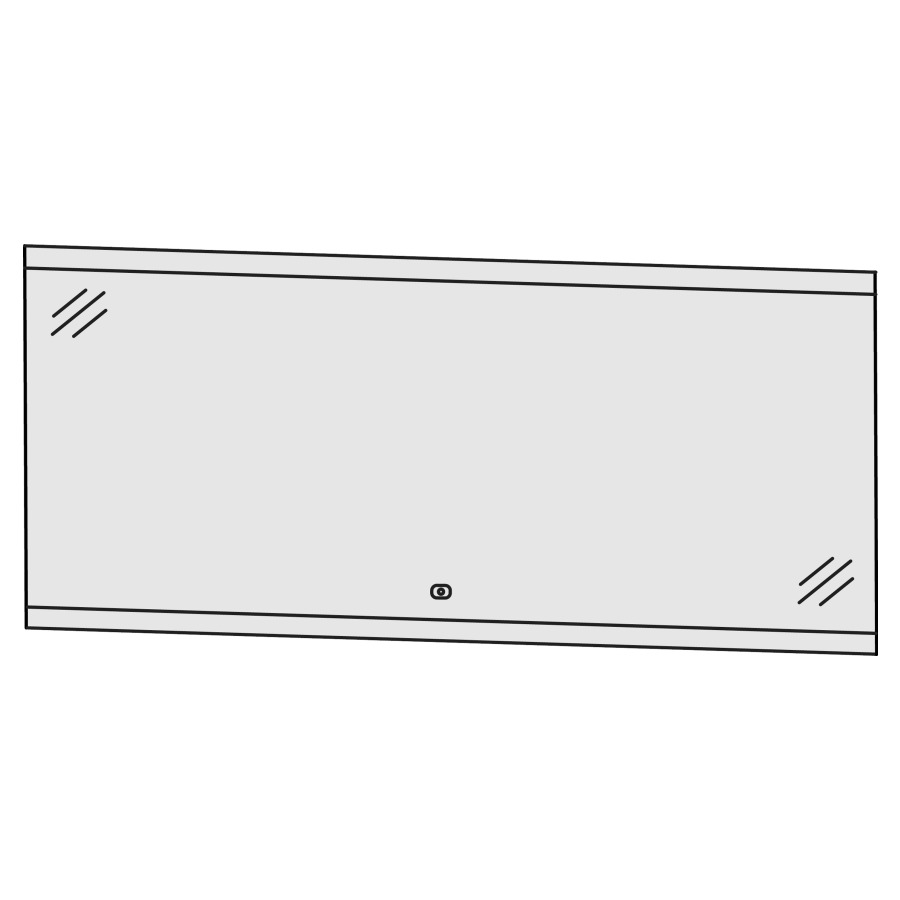 Miroir lumineux LAGUNA
140,0 x 64,0 x 2,8 cm, 41,9 W
éclairage LED en haut et en
bas, 1 palpeur pour éclairage-
Emotion, 1 convertisseur LED