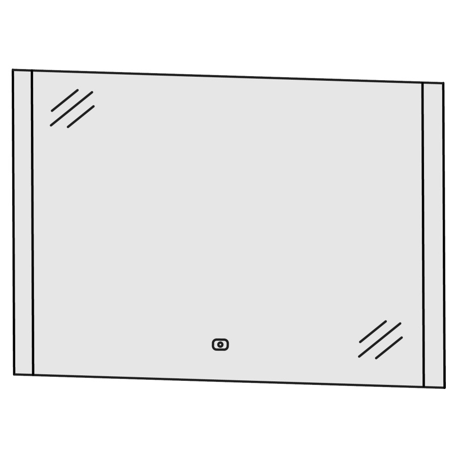 Miroir lumineux LAGUNA
90,0 x 64,0 x 2,8 cm
éclairage LED à droite et à
gauche, 1 palpeur pour
éclairage-Emotion 18,6 W
1 convertisseur 30 W