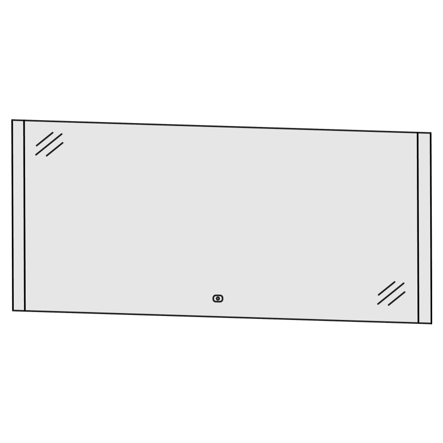 Miroir lumineux LAGUNA
140,0 x 64,0 x 2,8 cm
éclairage LED à droite et à
gauche, 1 palpeur pour
éclairage-Emotion 18,6 W
1 convertisseur 30 W