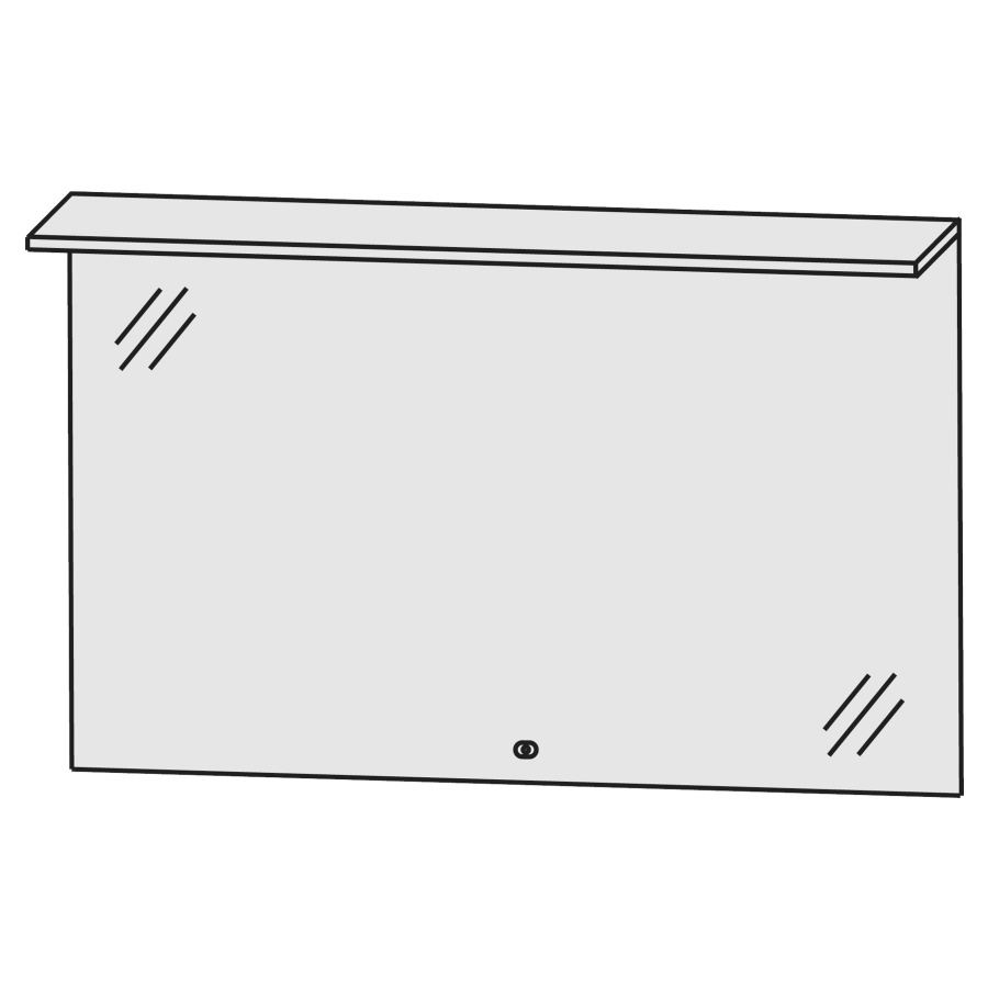 Miroir lumineux LAGUNA
100,0 x 65,2 x 9,1 cm, 29,5 W
éclairage de surface LED en
haut, 1 palpeur pour
éclairage-Emotion
1 convertisseur LED