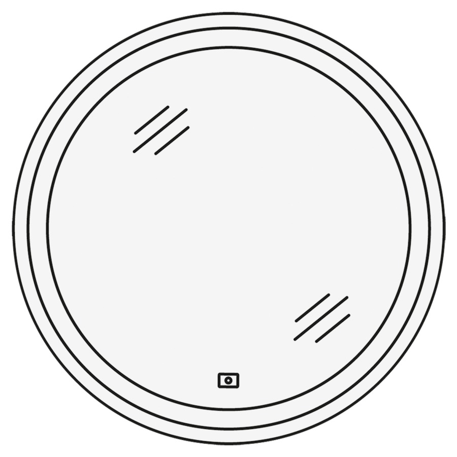 Miroir lumineux LAGUNA
D 90 cm
éclairage LED circulaire
1 palpeur pour éclairage-
Emotion 19,89 W
1 convertisseur 30 W