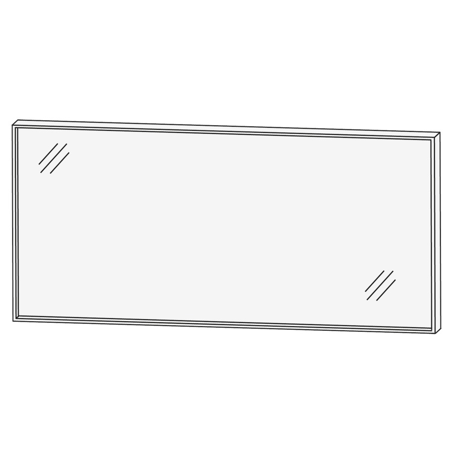 Miroir lumineux CONCEPT LINE
LED, 150 x 64 x 4 cm
cadre-LED en aluminium
éclairage LED périphérique
1 palpeur pour éclairage-
Emotion 54,6 W/4150 lumes
1 convertisseur LED 60 W