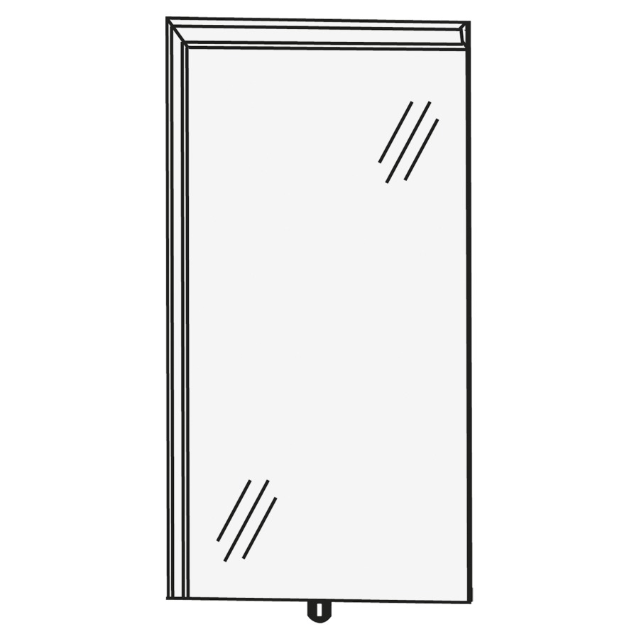Miroir lumineux CONCEPT LINE
LED, 40 x 80 x 4,6 cm
eclairage LED à haut et gauche
1 palpeur pour éclairage-
Emotion 19,32 W/1462 Lumen
comvertisseur 30 W