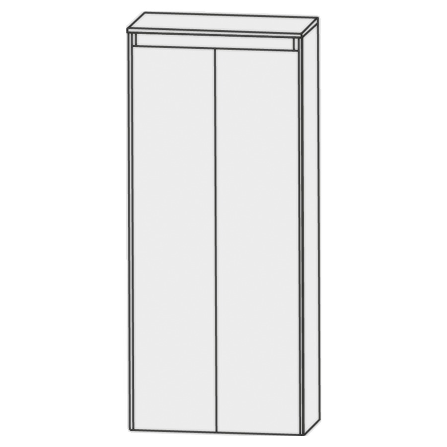 Armoire moyen HIGH LINE
62,5 x 132 x 32,2 cm
armoire de tablette, 2 portes
3 tablettes