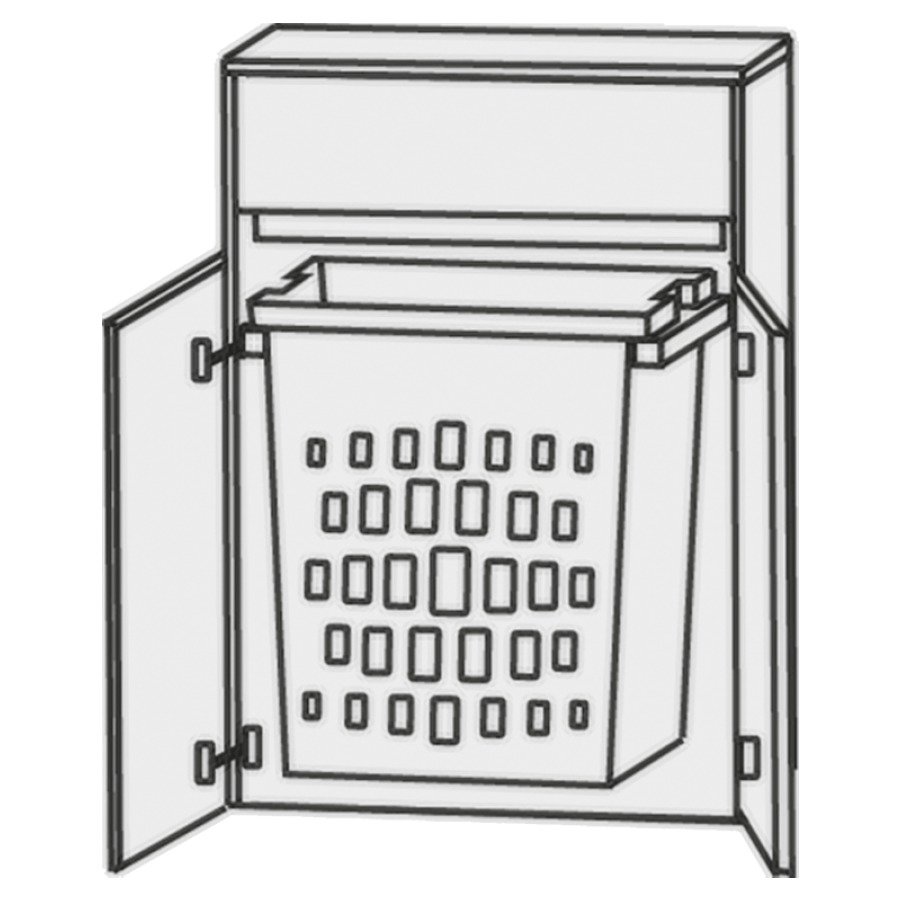 Armoire mi-haute HIGH LINE
62,5 x 84 x 32,2 cm
1 tiroir, armoire de tablette
2 portes, 1 élément
d'extension à linge