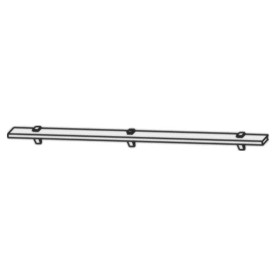 Rangement en verre HIGH LINE
90 x 0,8 x 13 cm
avec 3 supports en métal