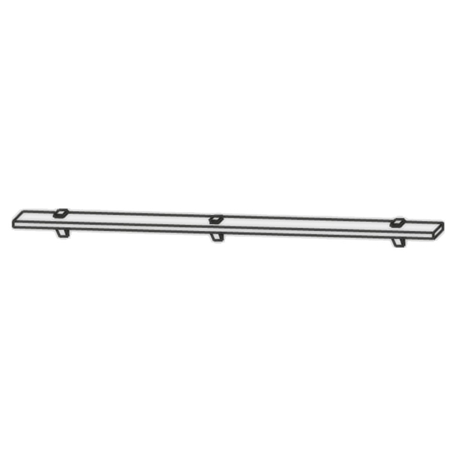 Rangement en verre HIGH LINE
120 x 0,8 x 13 cm
avec 3 supports en métal