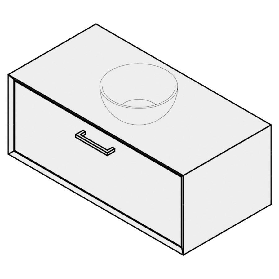Combinaison de meuble VARANO
80 x 40 x 51 cm
pour 1 lavabo à poser
entraxe selon les indications
élément de tiroir, 1&nbsp;tiroir
Legrabox noir
poignée selon collection