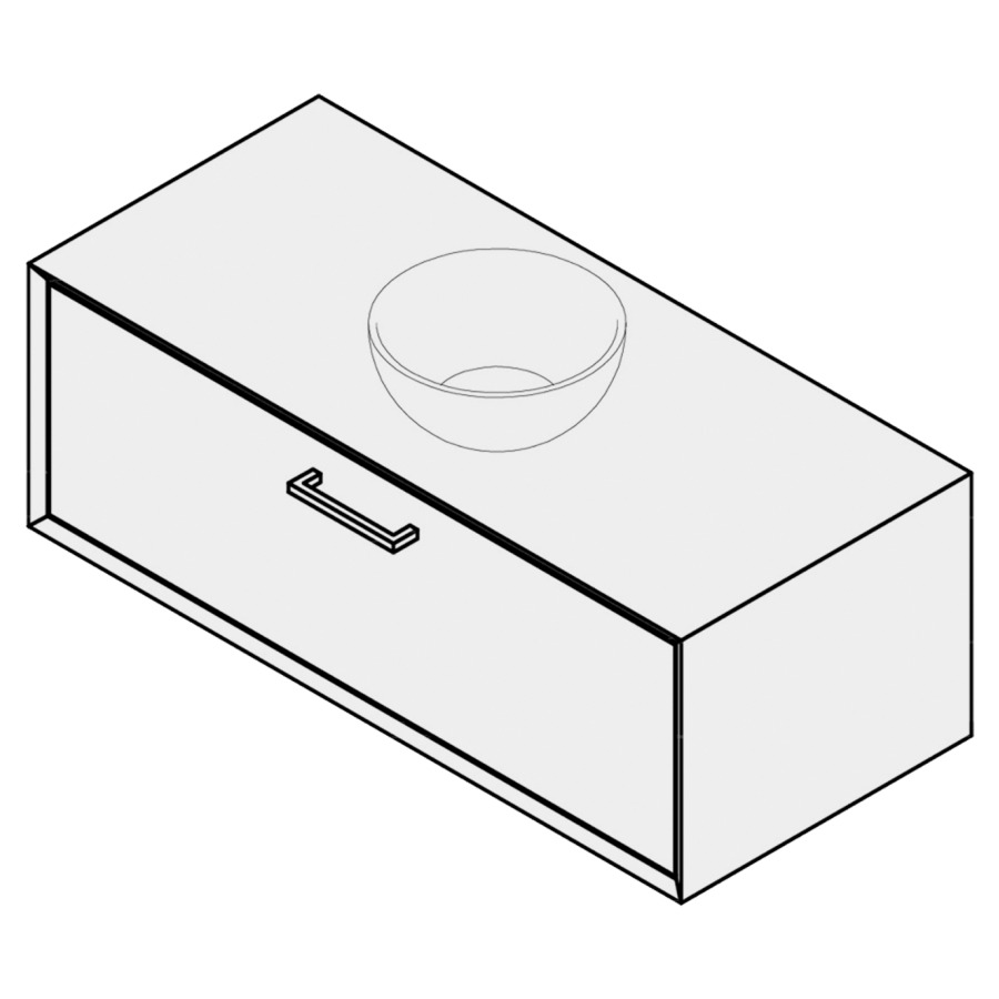 Combinaison de meuble VARANO
90 x 40 x 51 cm
pour 1 lavabo à poser
entraxe selon les indications
élément de tiroir, 1&nbsp;tiroir
Legrabox noir
poignée selon collection