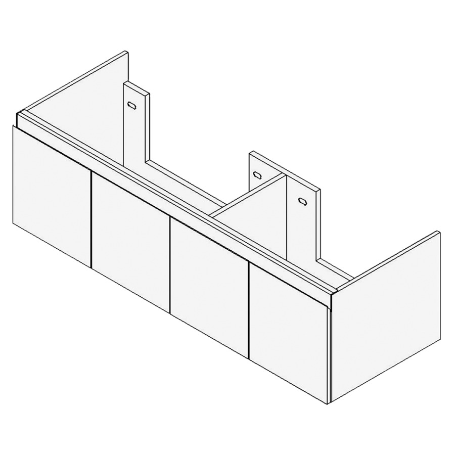 Élément inférieur  Falco
Largeur x Profondeur x Hauteur
fixé selon le lavabo
pour lavabo jusqu'à 130 cm
2&nbsp;armoires de tablette, 2&nbsp;portes chacune
1&nbsp;tablette chacune, FABRICANT NUMÉRO
D'ARTICLE DU LAVABO À INDIQUER 
LORS DE LA COMMANDE