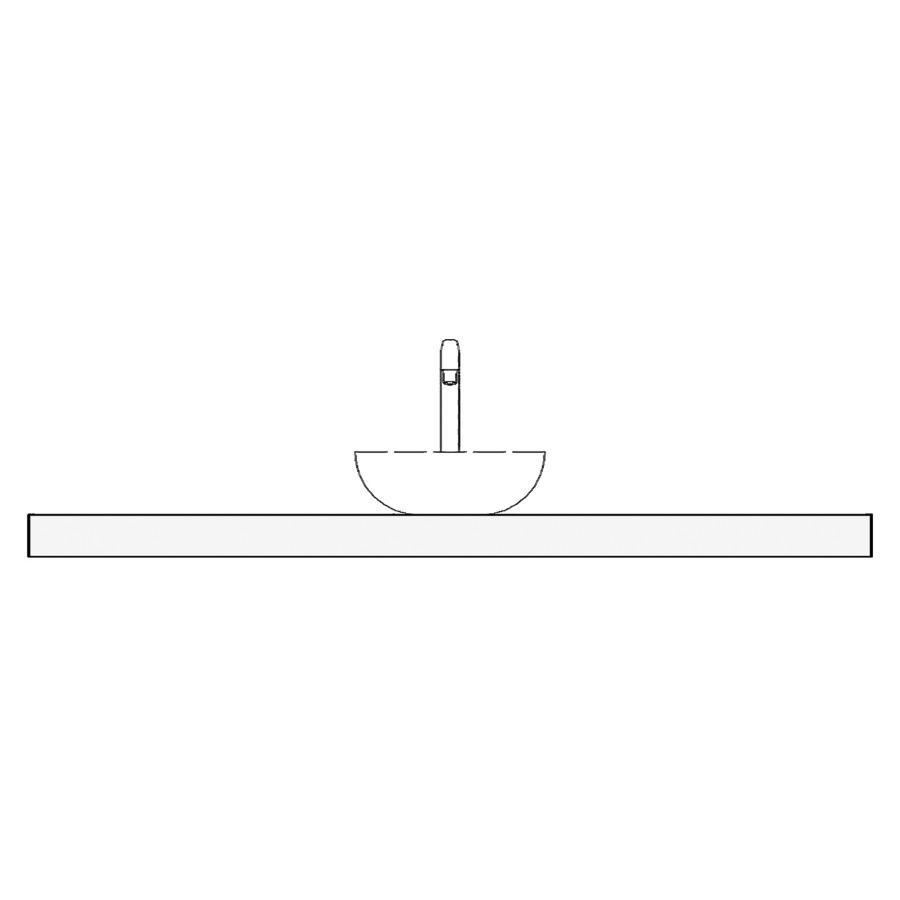 Table de lavabo Massivholz
160 x 2 x 51 cm
pour 1 lavabo à poser
entraxe selon les indications