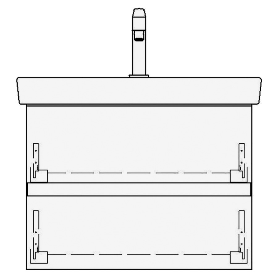 Élément inférieur
SUBWAY 2 GATTO
60,0 x 44,0 x 43,5 cm
pour lavabo Subway 2.0 65 cm
élément à 2 tiroirs