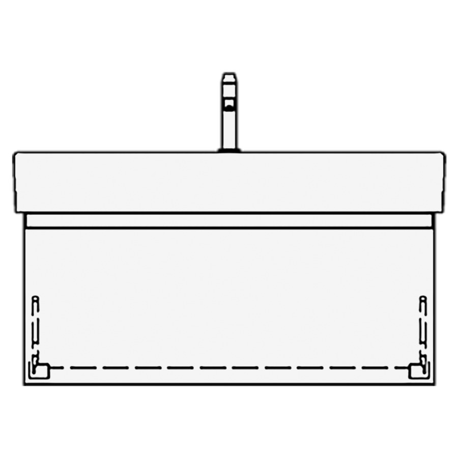 Elém. infér. LIVING CITY GATTO
96,0 x 40,0 x 44,0 cm
pour lavabo Living City 100 cm
avec 1 robinet, élément à
1 tiroir