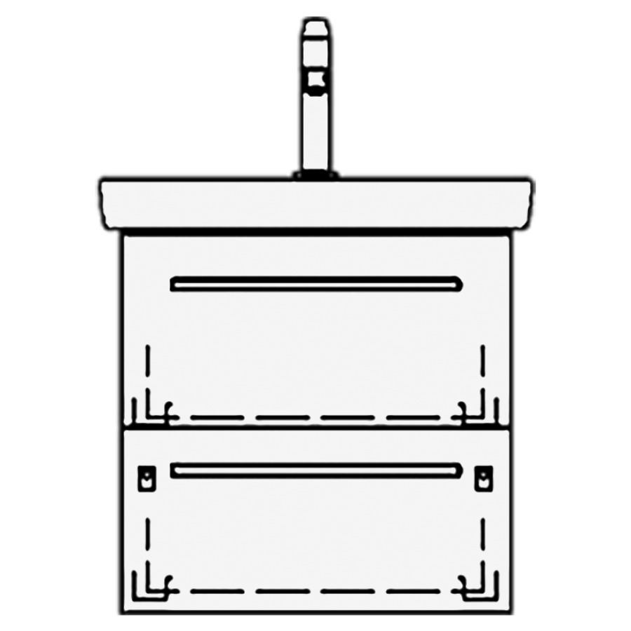 Élément inférieur
SUBWAY 2 ASINO
45,0 x 48,0 x 37,0 cm
pour lavabo Subway 2.0 50 cm
élément à 2 tiroirs