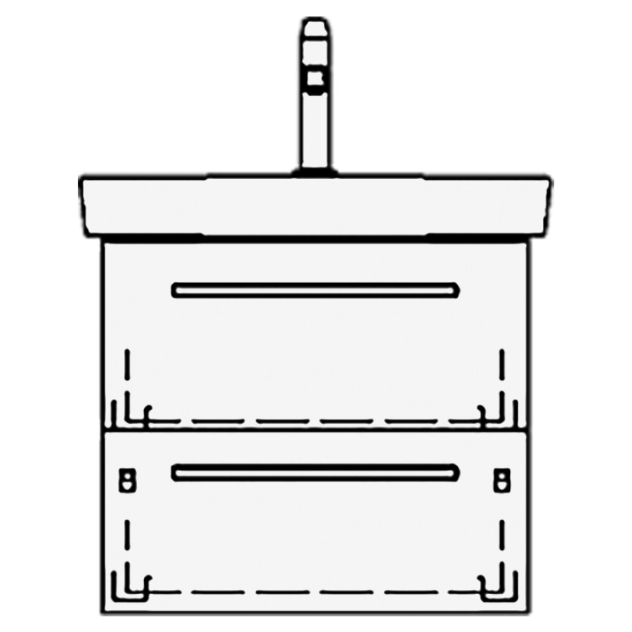 Élément inférieur
SUBWAY 2 ASINO
50,0 x 48,0 x 40,3 cm
pour lavabo Subway 2.0 55 cm
élément à 2 tiroirs