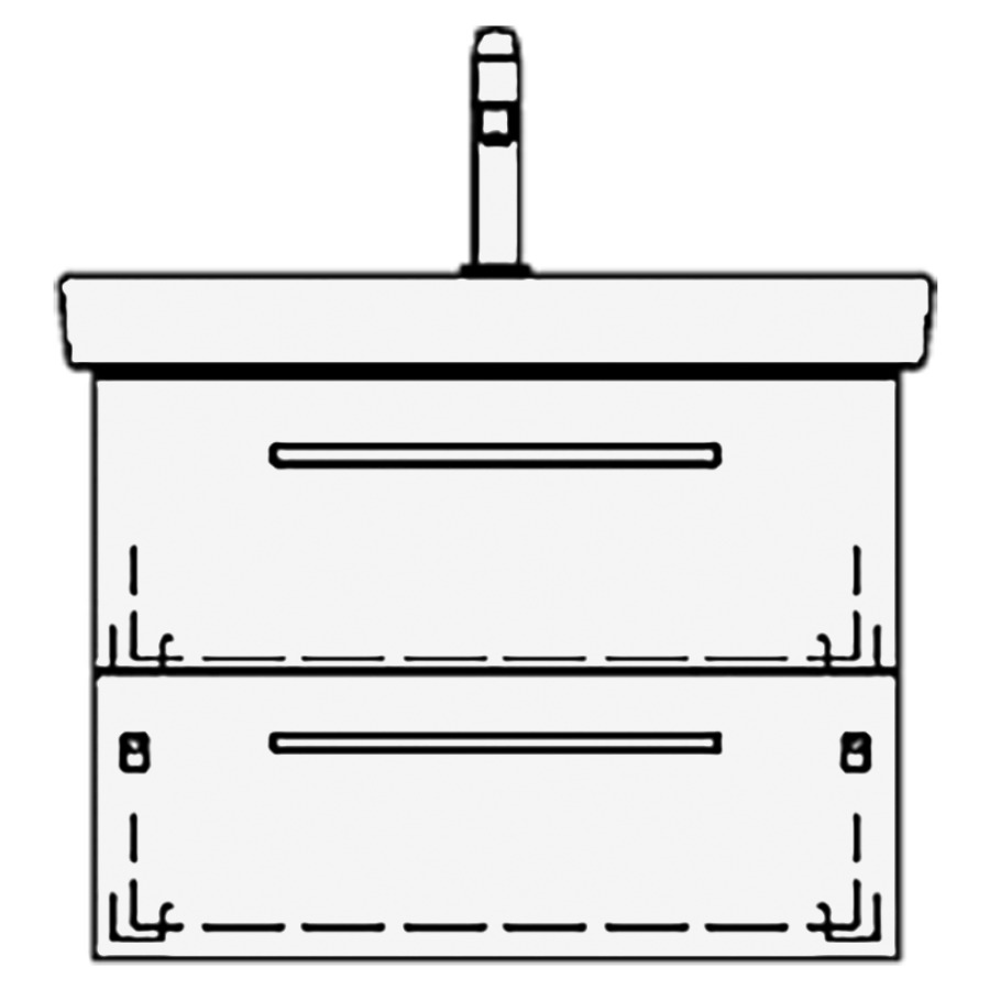 Élément inférieur
SUBWAY 2 ASINO
60,0 x 48,0 x 44,0 cm
pour lavabo Subway 2.0 65 cm
élément à 2 tiroirs