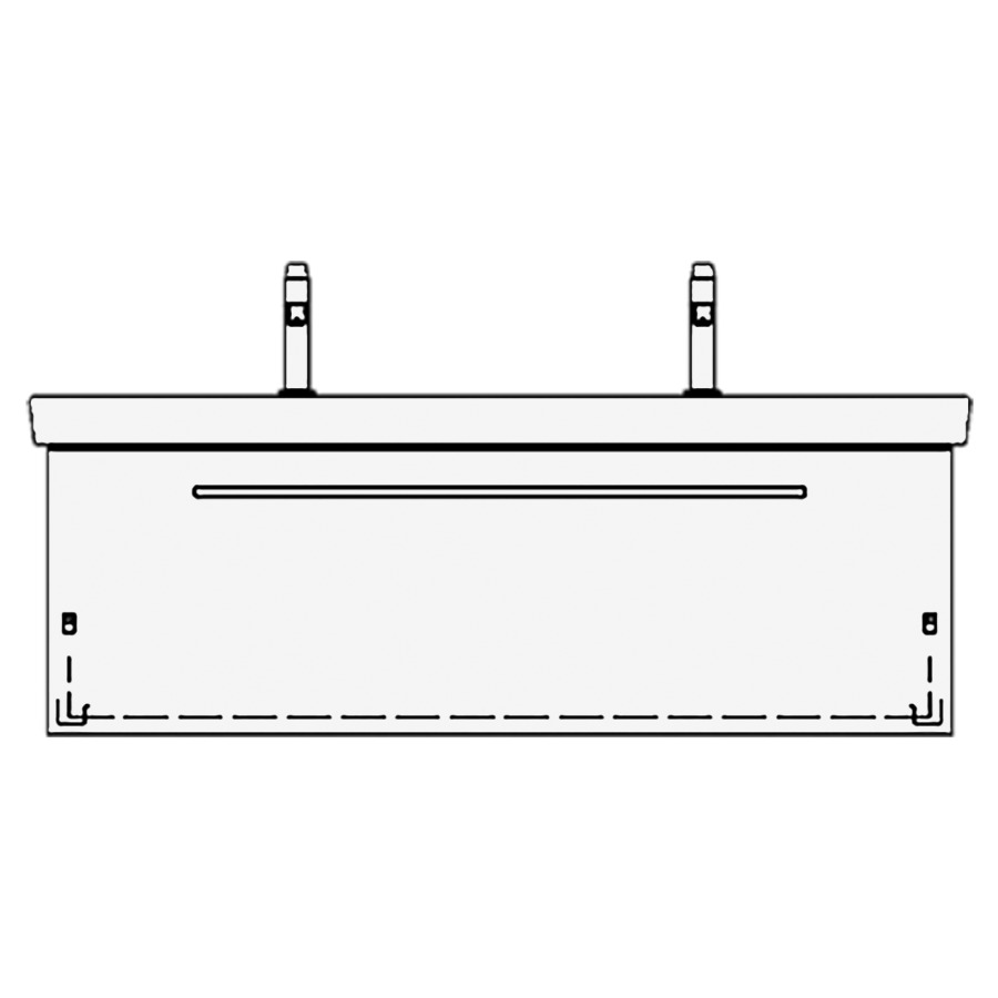 Élément inférieur
SUBWAY 2 ASINO
125,0 x 46,0 x 44,0 cm
pour lavabo double Subway 2.0
130 cm, élément à 1 tiroir