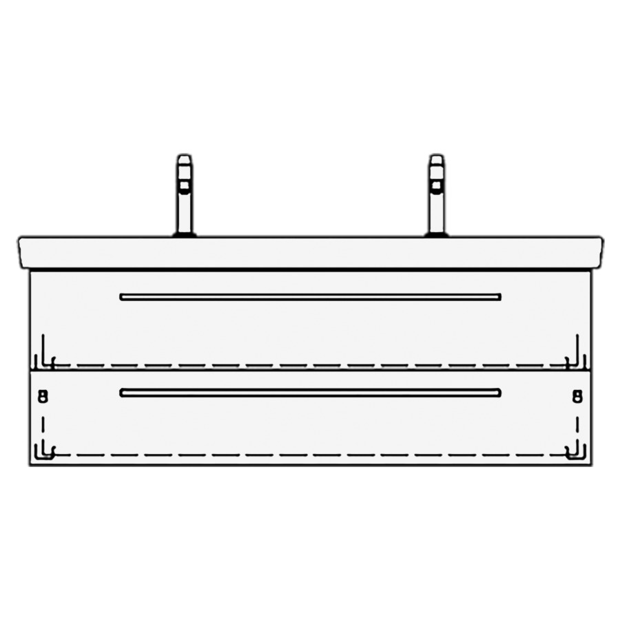 Élément inférieur
SUBWAY 2 ASINO
125,0 x 48,0 x 44,0 cm
pour lavabo double Subway 2.0
130 cm, élément à 2 tiroirs