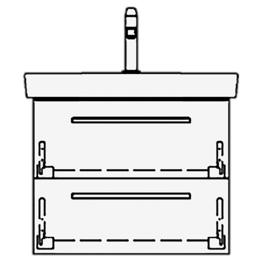 Élément inférieur
SUBWAY 2 RANA
55,0 x 44,0 x 43,5 cm
pour lavabo Subway 2.0 60 cm
élément à 2 tiroirs