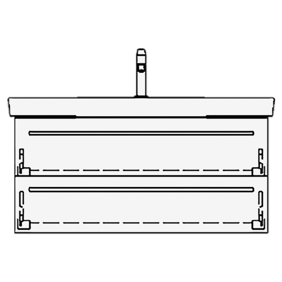 Élément inférieur
SUBWAY 2 RANA
95,0 x 44,0 x 43,5 cm
pour lavabo Subway 2.0 100 cm
élément à 2 tiroirs