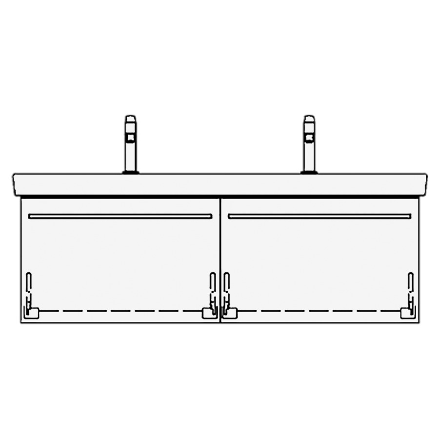 Élément inférieur
SUBWAY 2 RANA
125,0 x 40,0 x 43,5 cm
pour lavabo double Subway 2.0
130 cm, 2 éléments à chacune
1 tiroir