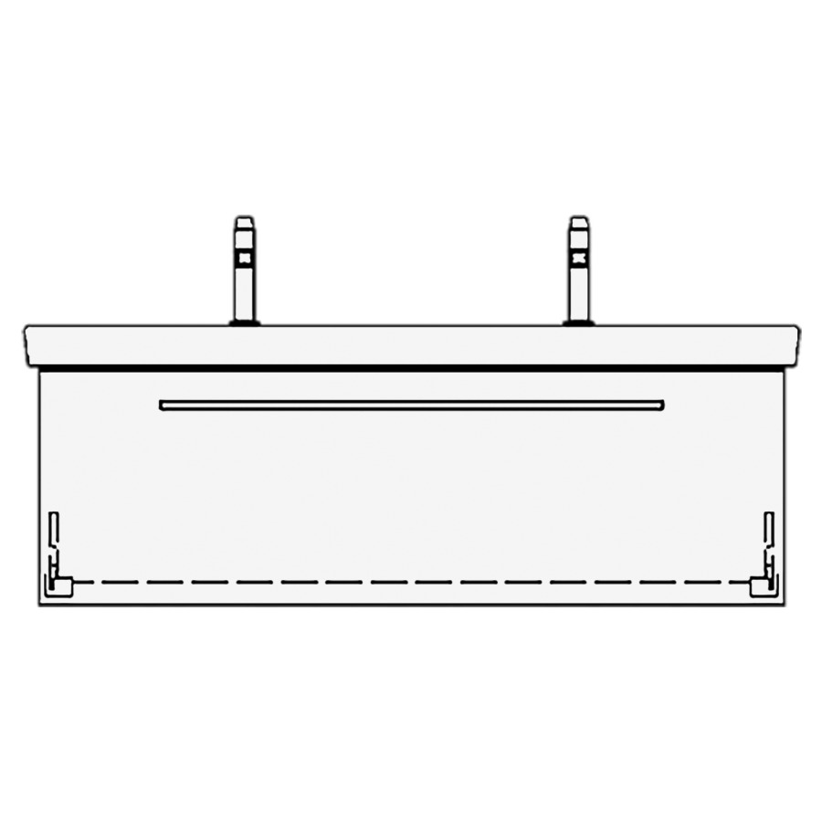 Élément inférieur
SUBWAY 2 RANA
125,0 x 40,0 x 43,5 cm
pour lavabo Subway 2.0 130 cm
avec 2 robinets, élément
à 1 tiroir