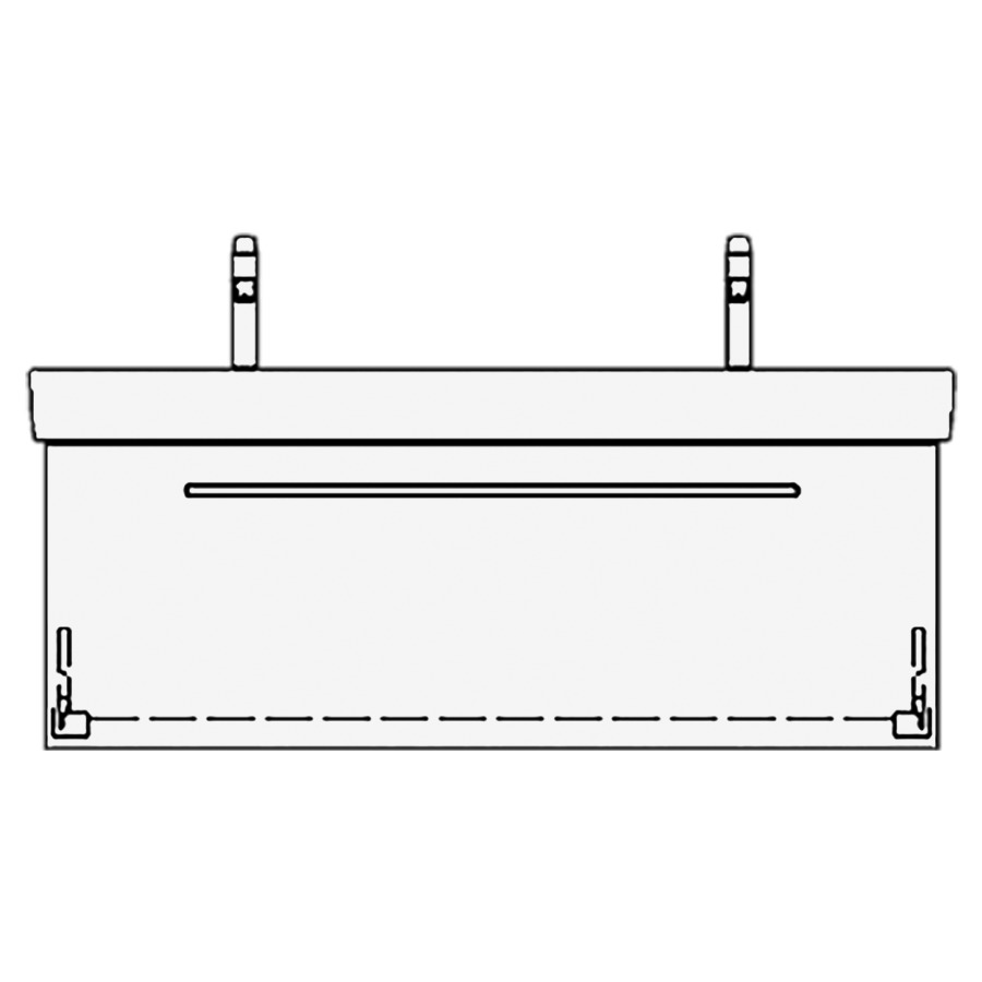 Élément inférieur PRO S RANA
116,0 x 40,0 x 43,0 cm
pour lavabo double Pro S
120 cm, élément à 1 tiroir